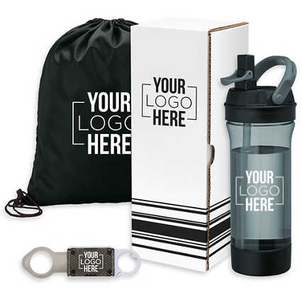 Add Your Logo: 3- Piece Fitness Gift Set
